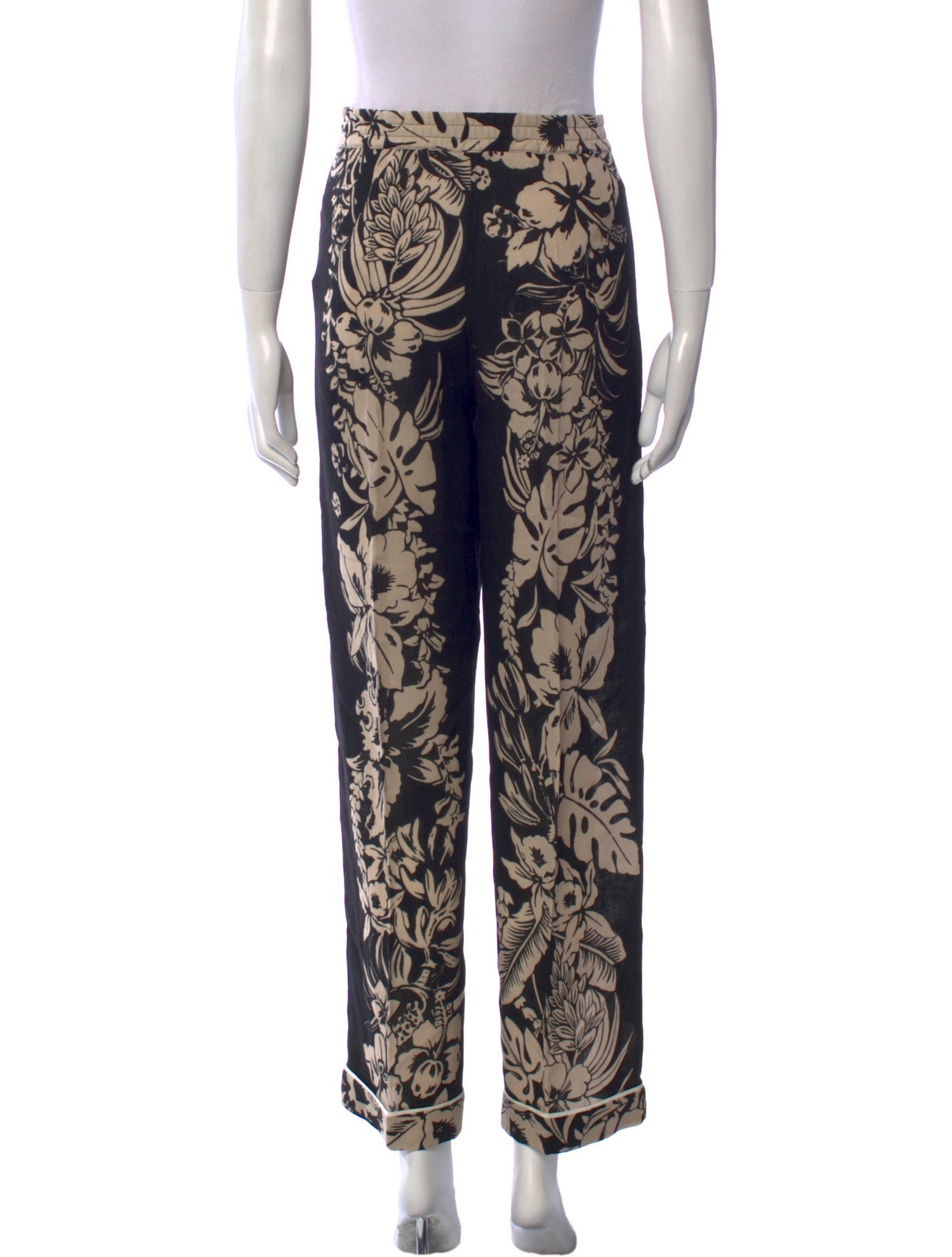 Valentino Virgin Wool Wide Leg Pants